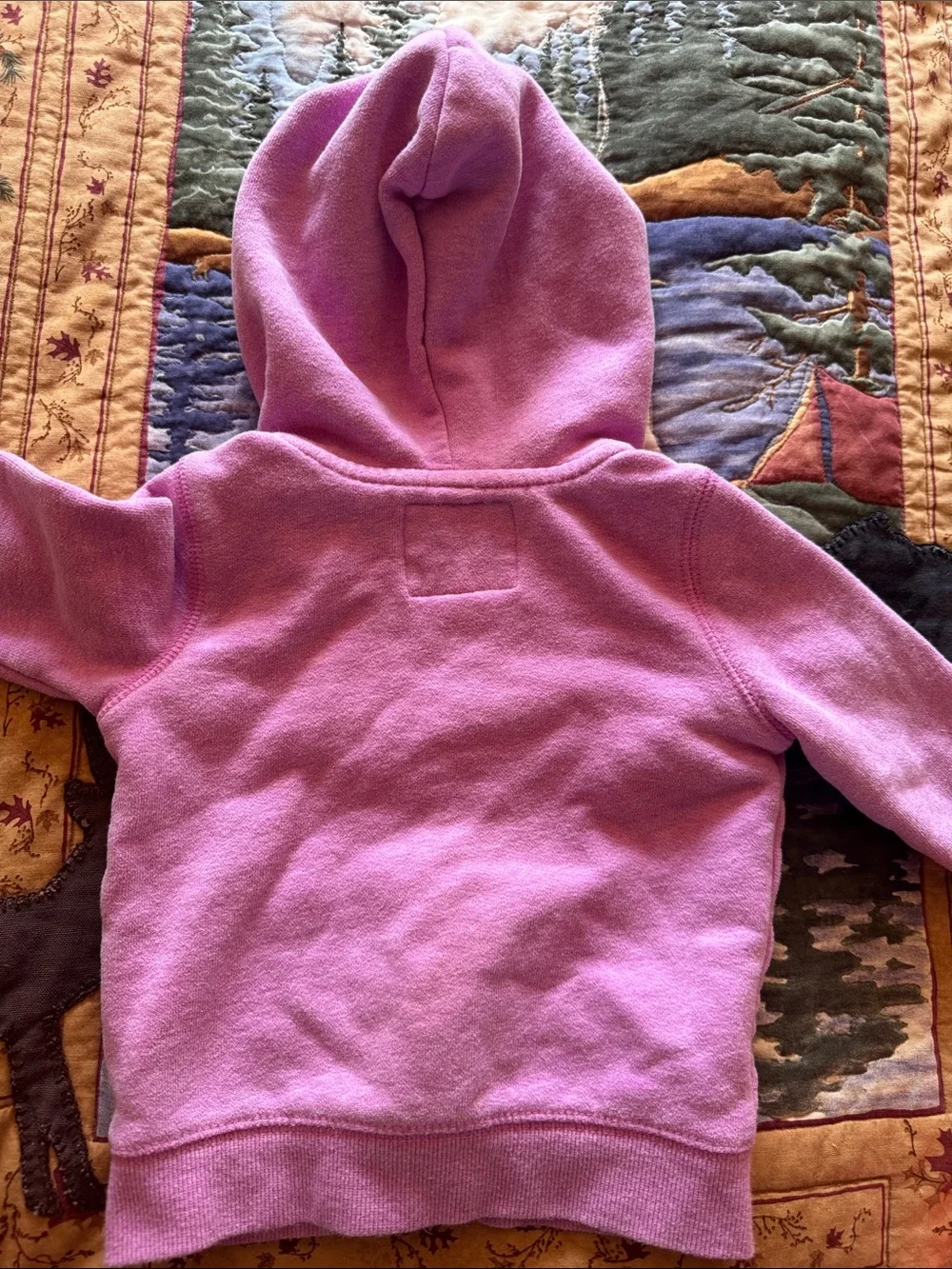 OshKosh B'gosh Lavender Pink Hooded Zip Sweatshirt with Logo Applique